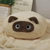 Cartoon Cat Thick Plush Cushion Kawaii Kitty Plushie Throw Pillow Soft Seat Cushion Home Decoration for Friends Birthday Gift
