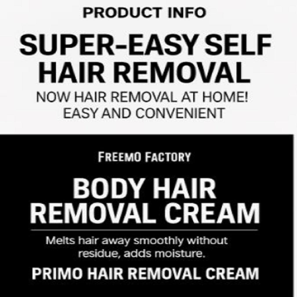 Effortless Smoothness: Primofactory In-Shower Body Hair Removal Cream (80g)