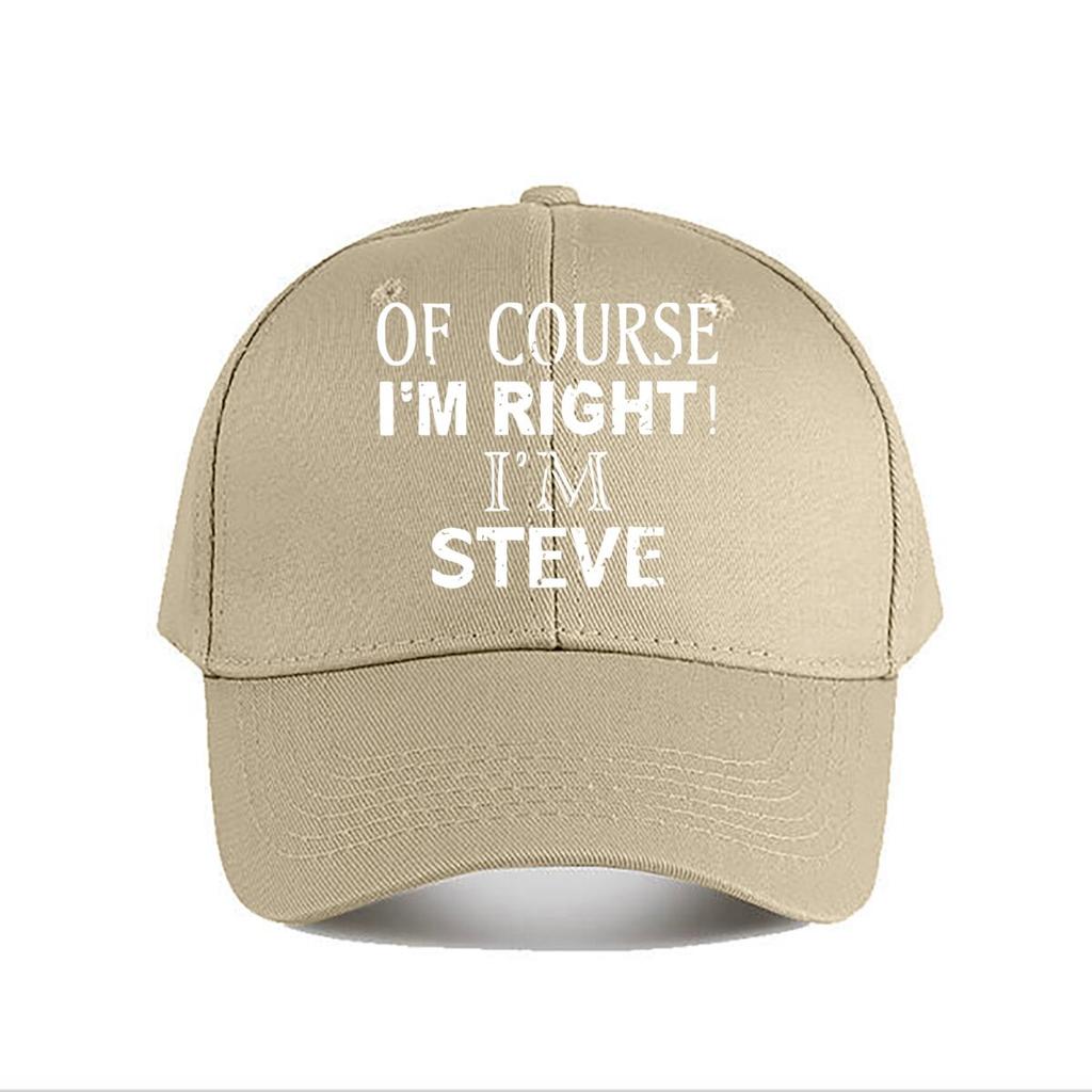 Steves Funny Slogan Baseball Cap Fashion Unisex Sunhat Womens Outdoor Sports Snapback Cap