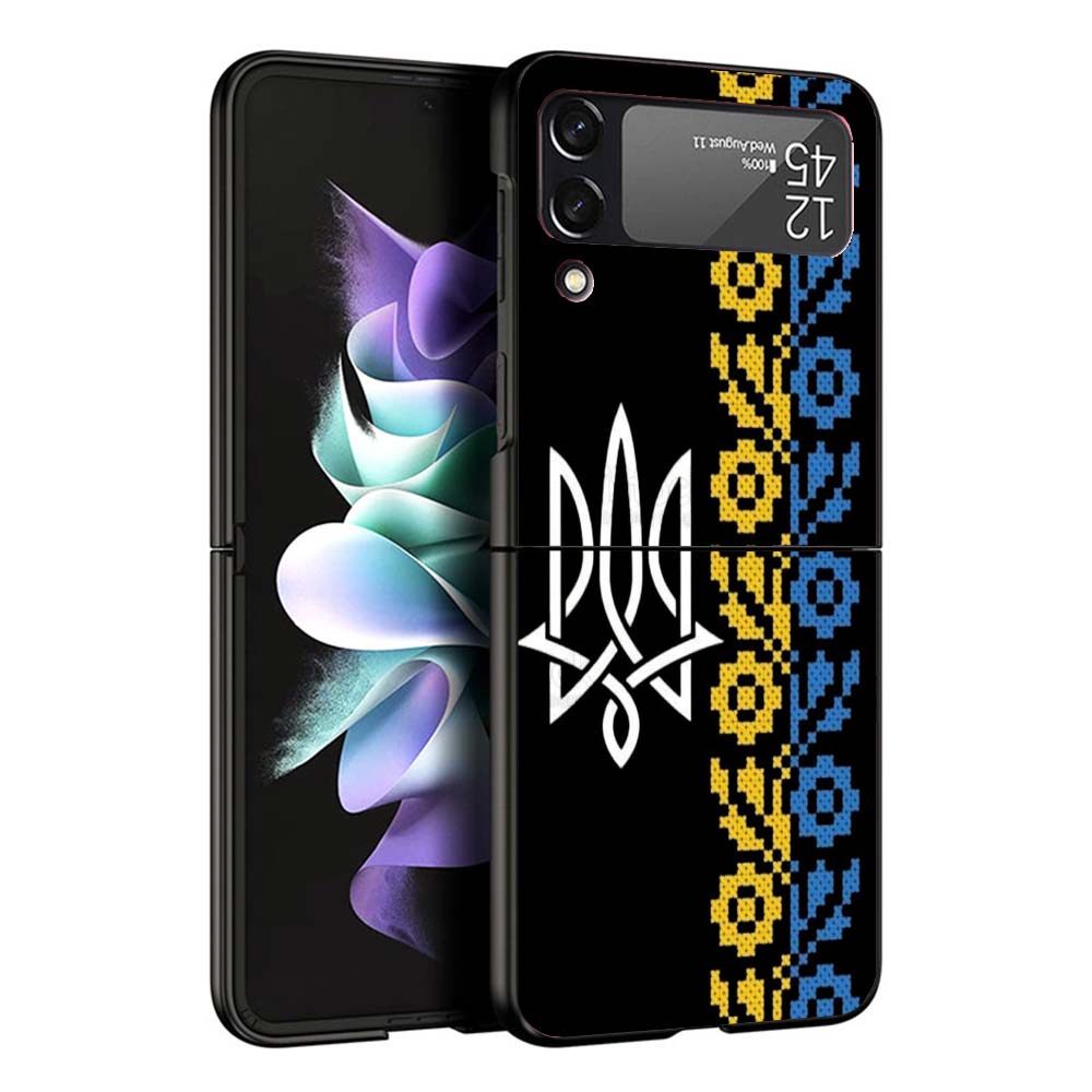 

Ukraine Flag Phone Case For Samsung Galaxy Z Flip7 Flip6 5G Flip5 Flip4 Flip3 ZFlip 7 6 3 4 5 Shockproof Back Cover Galaxy Z Fli Samsung Z Flip