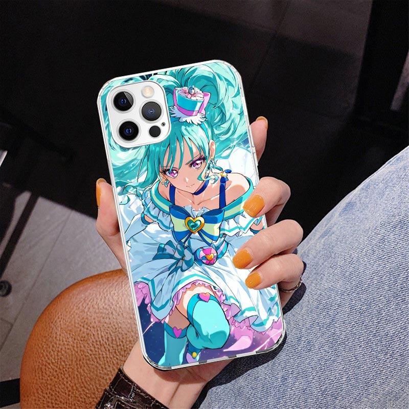 Pretty Cure Anime Phone Case For iPhone 17 Air 16 Pro Max 16E 15 + 14 Plus 11 12 13 Mini 7 8 SE Gift Print Cover Fundas