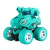 Children's Double-track Dinosaur Launch Toy Car - Drop-resistant, Inertial Baby Shark Design.
