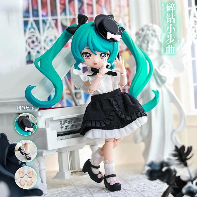 2026 Hot Hatsune Miku Vocaloid Series  14cm Kawaii Articulated Bjd Figure Desktop Shelf Decor Perfect Toy Gifts