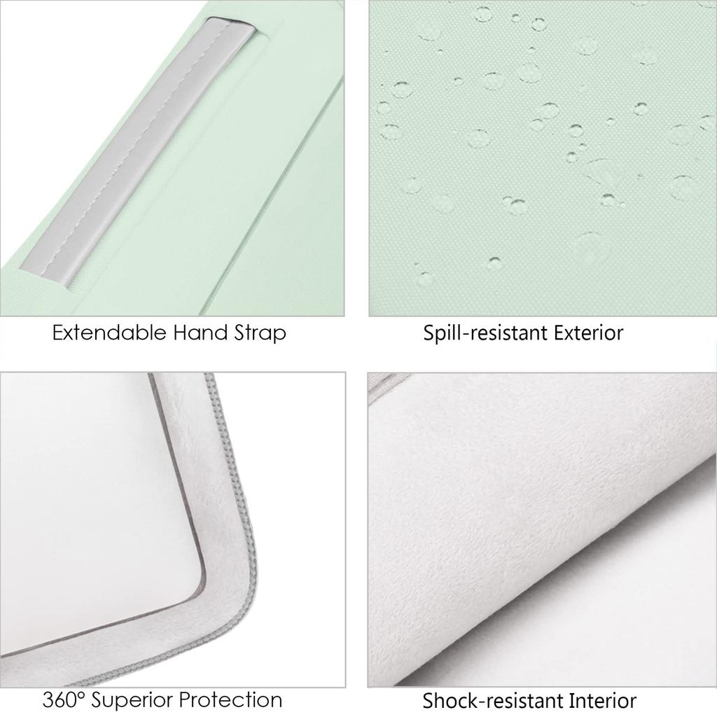 Lacdo Protection Shockproof Laptop Case Compatible with Inch Acer ASUS ZenBook 15 HP IdeaPad ThinkPad E590 Laptop Case Water Repellent Green 360° 15.6