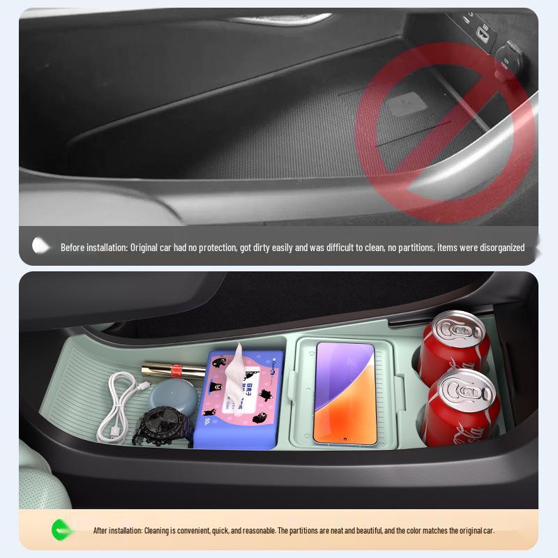 Dongfeng Nano 06 Center Console Lower Storage Organizer and Glasses Case
