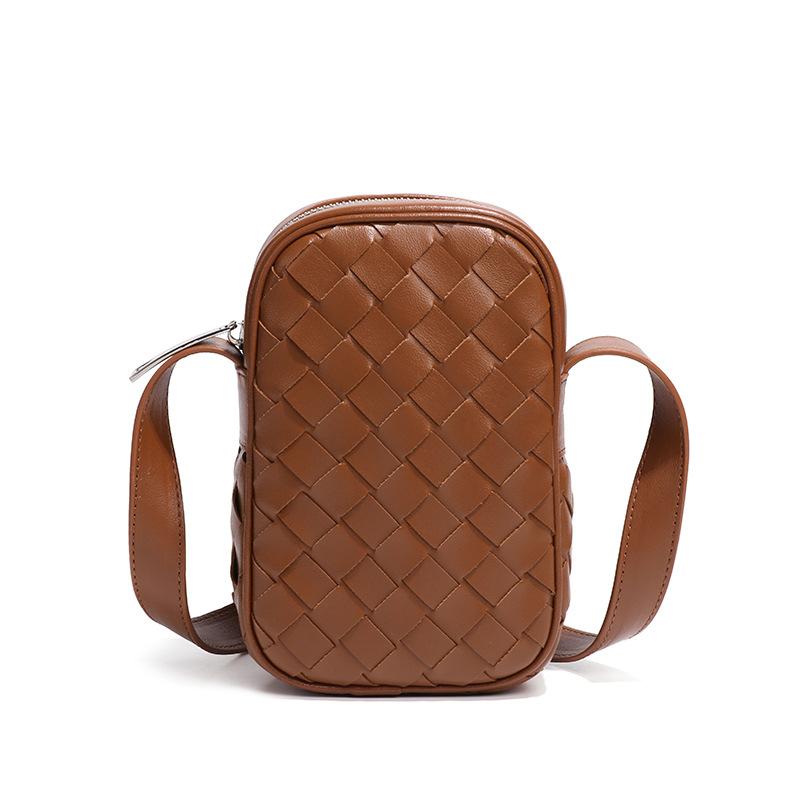 Sommer Vertikale Handytasche, Gewebte Ein-Schulter-Tasche, Mini-Tasche, Multifunktionale Umhängetasche