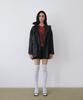 UUNE SCENE Vintage Washed Half Jacket_Black