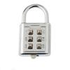 6 Button Combination Lock Zinc Alloy Heavy Duty Padlock Weatherproof Luggage Gym Locker Toolbox Travel Suitcase Security Lock