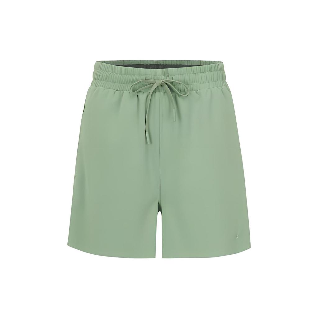 Reebok Solid Color Sports Casual Shorts Women Bottoms Light-Army-Green 23RCS602WGL2