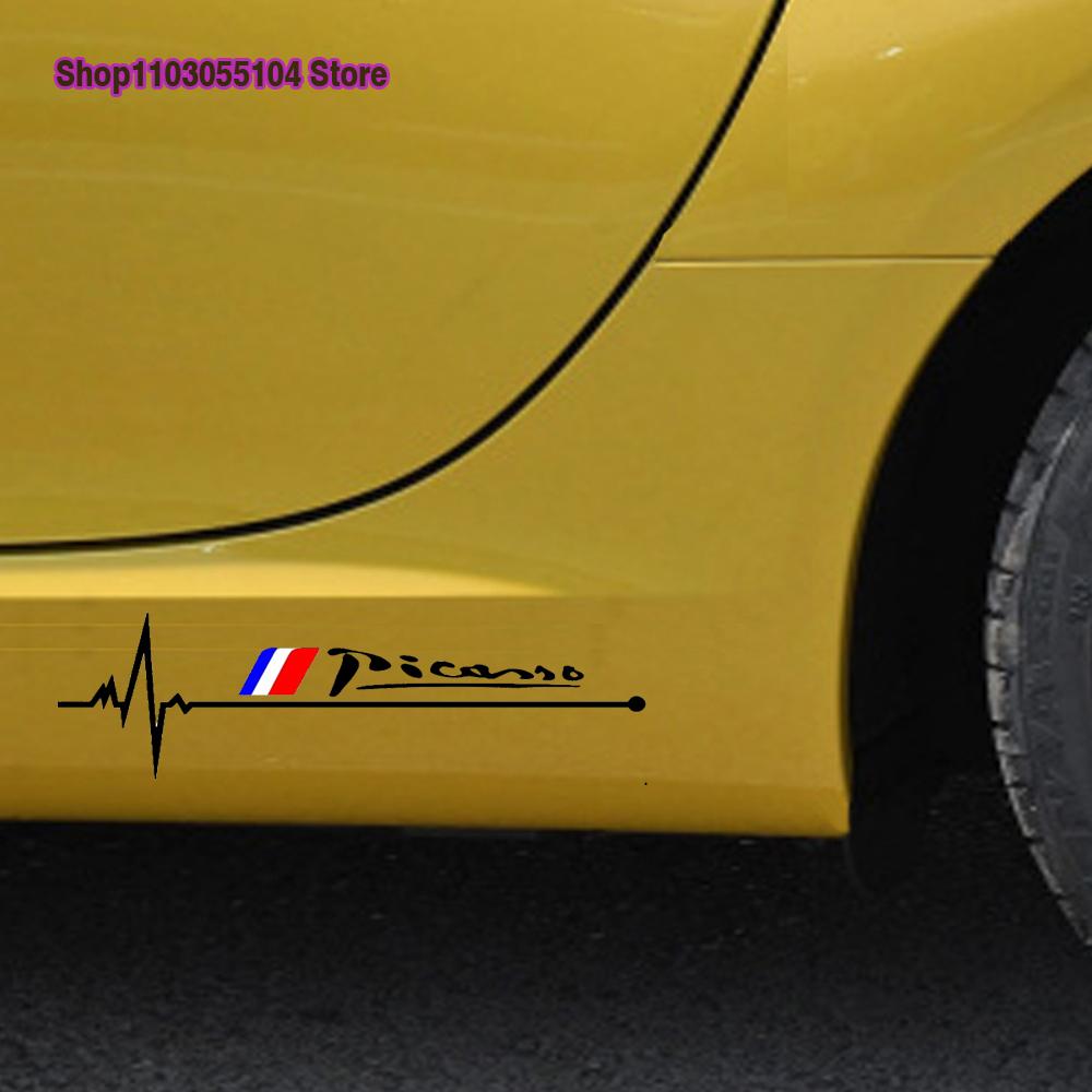 2pcs Car Body Sticker For Citroen Picasso C4 C3 XSARA GRAND Auto Accessories AO0
