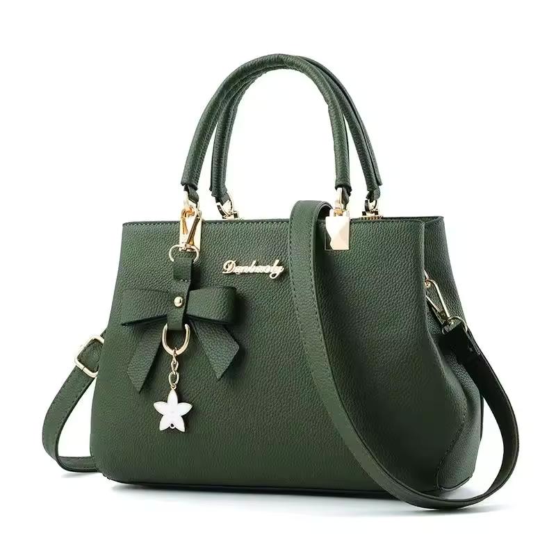 Eleganckie damskie torby listonoszki z wisiorkiem w kształcie kwiatka, torebki do pracy dla kobiet, czysta torebka dla kobiet, torby crossbody na ramię
