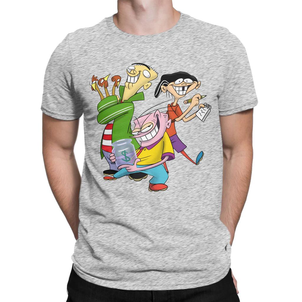 Unisex Ededd N Eddy Cartoon Retro Lustige Turm T-Shirts Baumwollkleidung Lustige Kurzarm Rundhals-T-Shirts Klassische T-Shirts