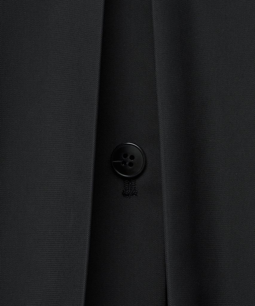 Noirer Synthetic Layered Trench Coat (Black)