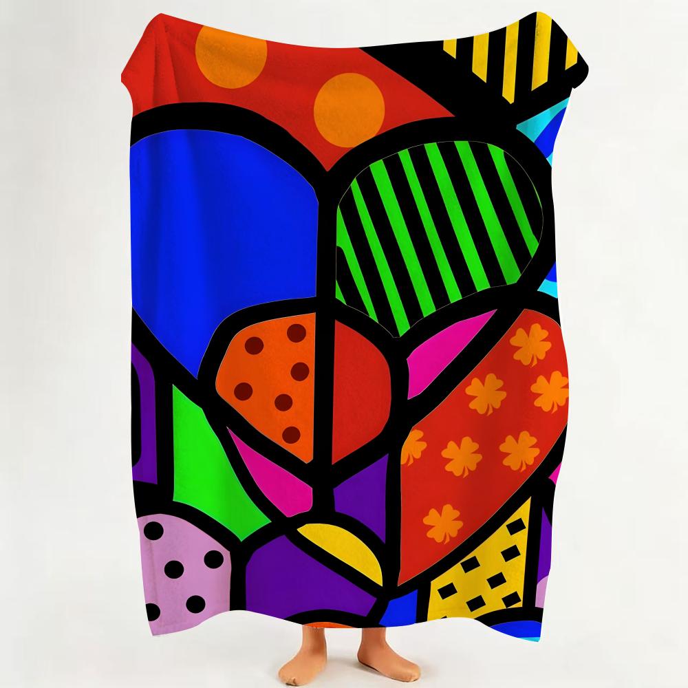

Artist R Romero B Britto Throw hot Flannel Throw Blanket Suitable for Sofa Living Room Bedroom soft 75cmx90cm