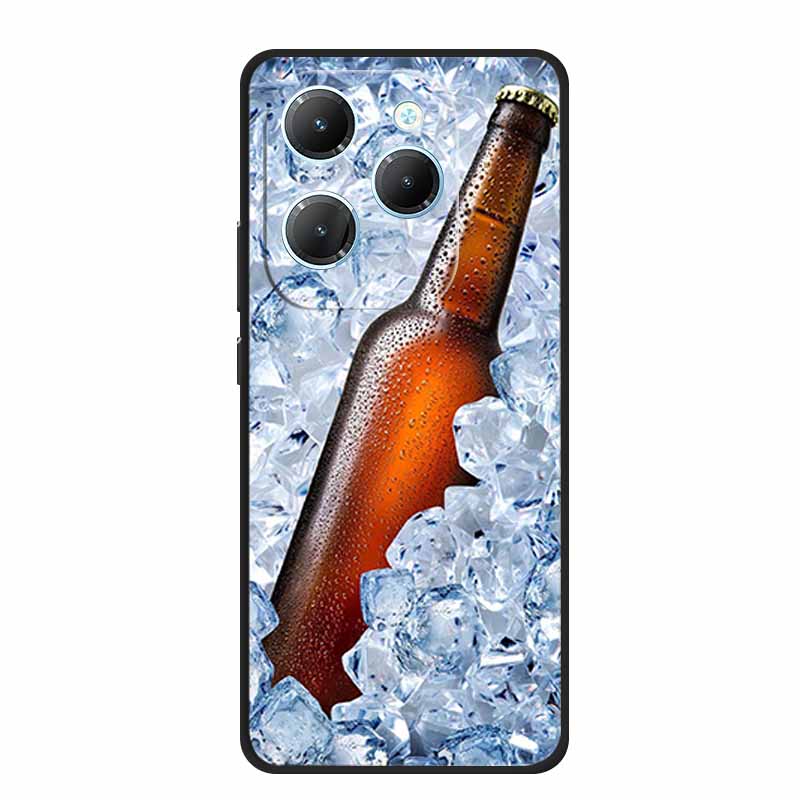 

For Infinix Hot 40 Case Hot40 Pro Phone Cover Black Silicone Soft Case For Infinix Hot 40 Pro Back Cover Case 40Pro Coque Fundas Infinix Hot 40 Pro