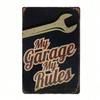 Vintage Metal Wall Art Poster for Cafe