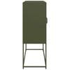 Sideboard Olive Green 100.5 x 39 x 107 cm Cold Rolled Steel