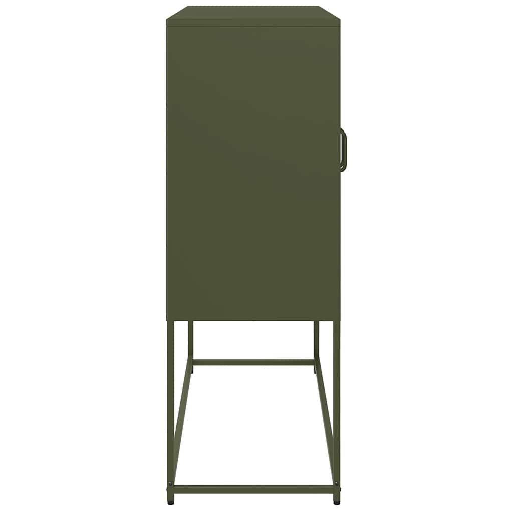 Sideboard Olive Green 100.5 x 39 x 107 cm Cold Rolled Steel