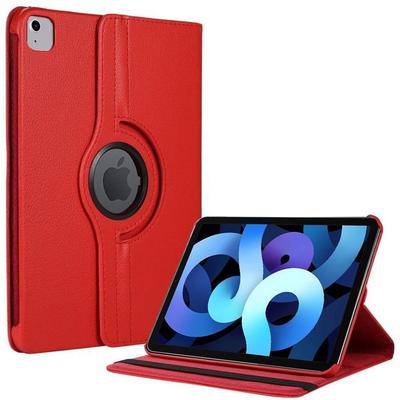 Protective Case - BOOLING - for iPad Air 11 Inch - Rotating Stand - Red - Faux Leather