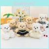 Plush Teddy Bear Toy With Love Heart Pendant And Skirt Decoration For Children