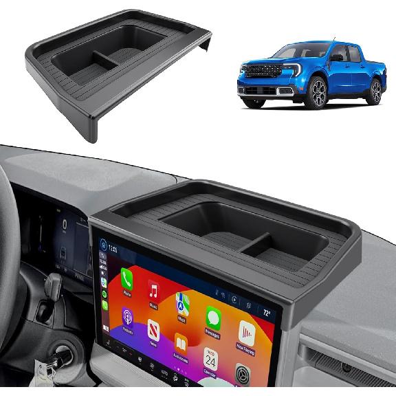 2025 Bronco Sport Dash Console Organizer - Behind Screen Organizer for 2025 Ford Bronco Sport Accessories Dashboard Storage Behind Screen Center