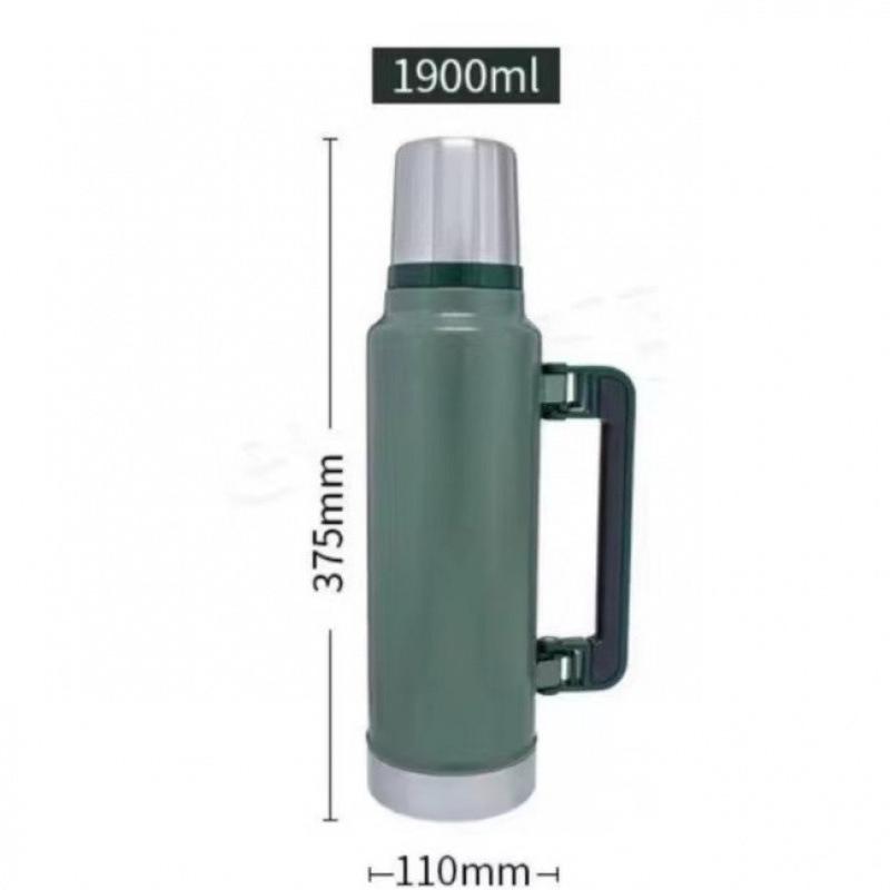 Extra-large capacity insulated bottle, stainless steel insulated cup, portable travel insulated water jug, business gift cup 1900ml
