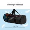 Cylinder Mesh Beach Bag: Portable Tote, Crossbody, Travel Wash Bag for Fitness & Swimming
