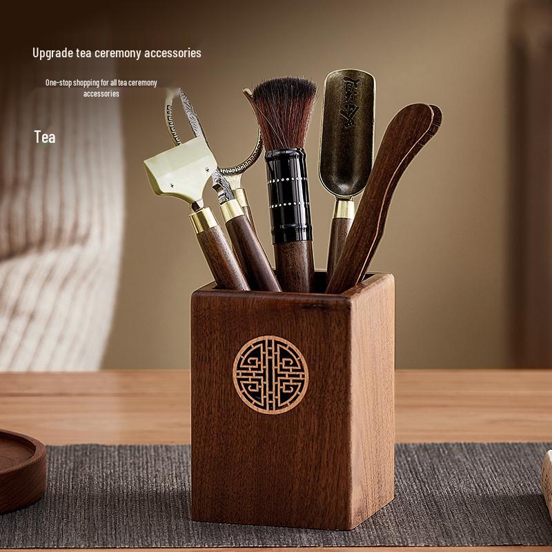 Solid Wood Kung Fu Tea Set: Tea Ceremony Accessories & Storage