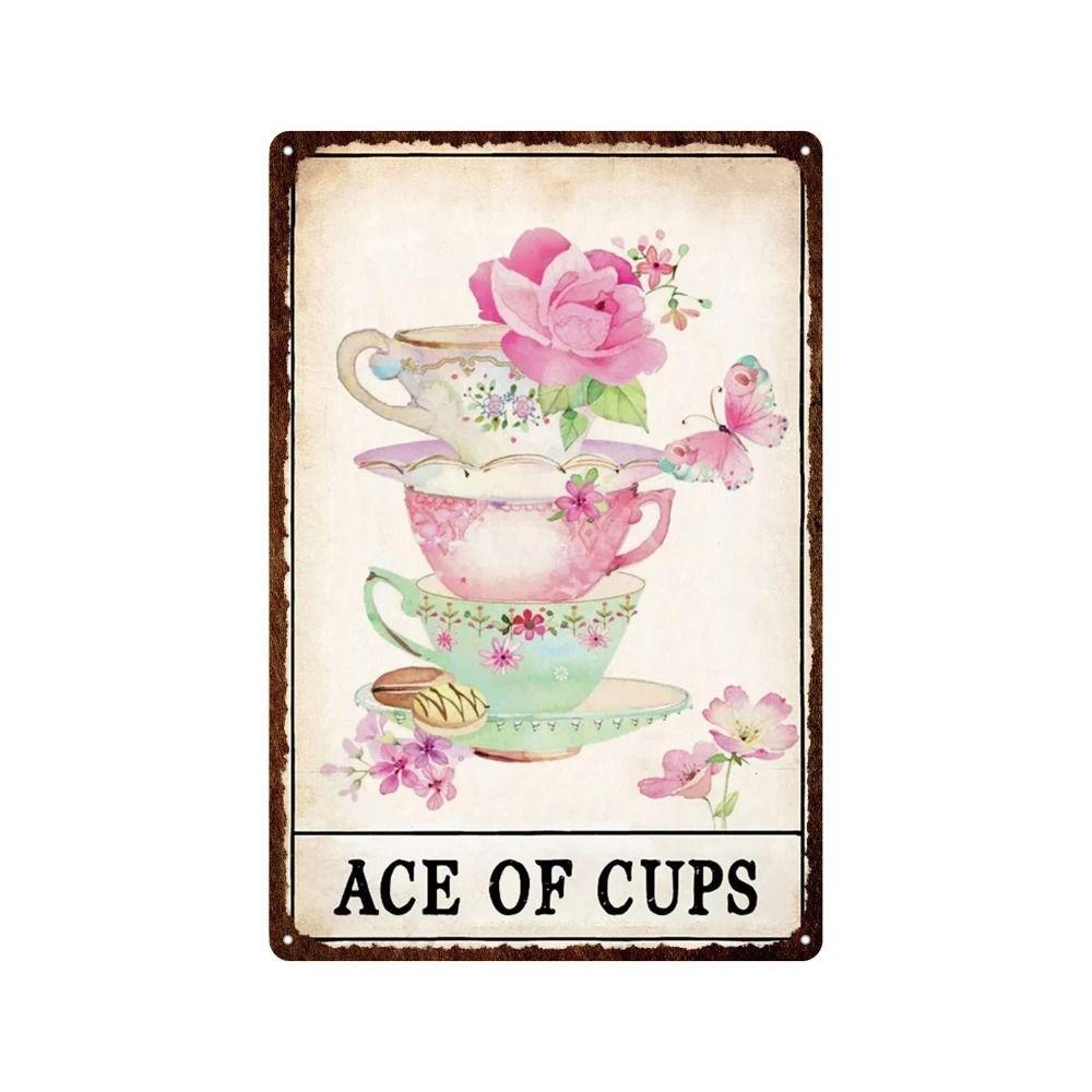 

Tarot Coffee Tea Vintage Metal Tin Sign Bar Decor 20x30cm