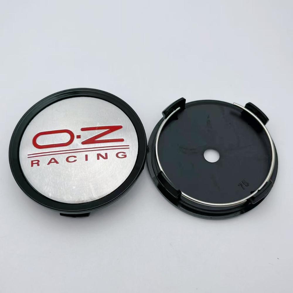 4pcs 75mm OZ O.Z Racing Logo Emblem Car Wheel Center Caps Wheels Hub Cap Hubcaps Auto Rim Centre Cover Styling Car Accessories