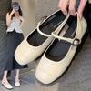 Flat Mary Jane Single Shoes Women Shoes Spring and Fall Summer Silver Soft Bottom Ladybird Shoes Female