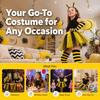 Costume Wings Bumblebee Costume Striped Knee Stocking Bee Dress Up Set  Children's Parties
