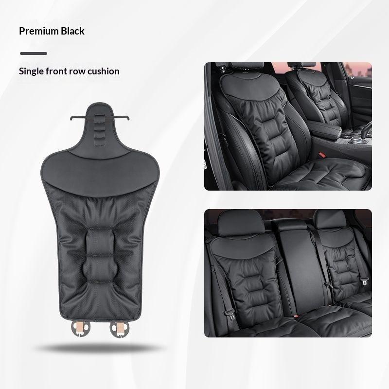 Funda de Cojín Universal Antideslizante para Asiento de Coche de Cuero Nappa Transpirable para Cintura Asiento Uso en Todas las Estaciones Accesorios para Automóvil