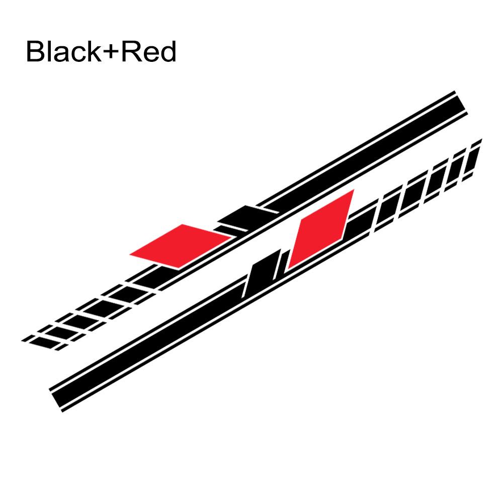 200x19cm 2PCS Sport Stripes Stickers For Pickup Car Door Side Body Vinyl Decals Auto Styling DIY Decoration Stickers Accessories
