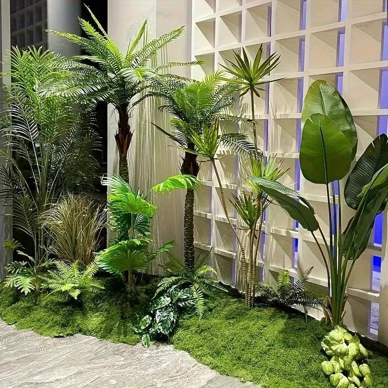 Large Artificial Moss Mat - Lush Green Foliage for Indoor/Outdoor Landscape Beautification, Easy Cutting, Realistic Texture,  Moss Decor