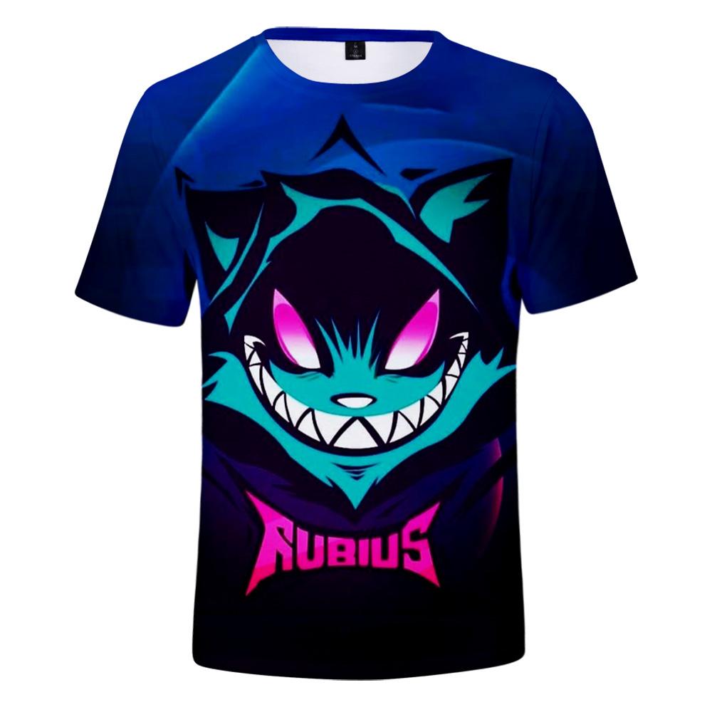

Rubius Merch 3D Print T-shirt Men Women Kids Summer Fashion Casual T Shirt Cartoon Anime Harajuku Streetwear Tops & Tees XS синій