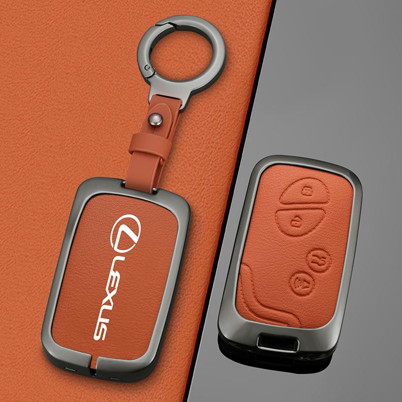 Zinc Alloy Leather Car Key Case Cover Protector Shell For Lexus CT200h ES 300h IS250 GX400 RX270 RX450h RX350 LX570 Accessories