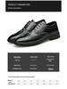 2025 Men's Spring Brogue Leather Shoes - Casual & Wedding Style