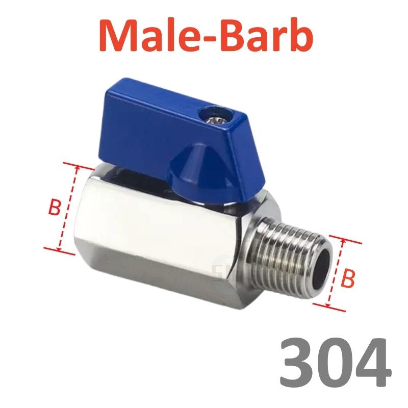 1/8" 1/4" 3/8" 1/2" 3/4" Threaded Mini SS304 Ball Valve BSP Male To Female Air Compressor Water Gas Oil Shut Off Valve 8 10 12mm