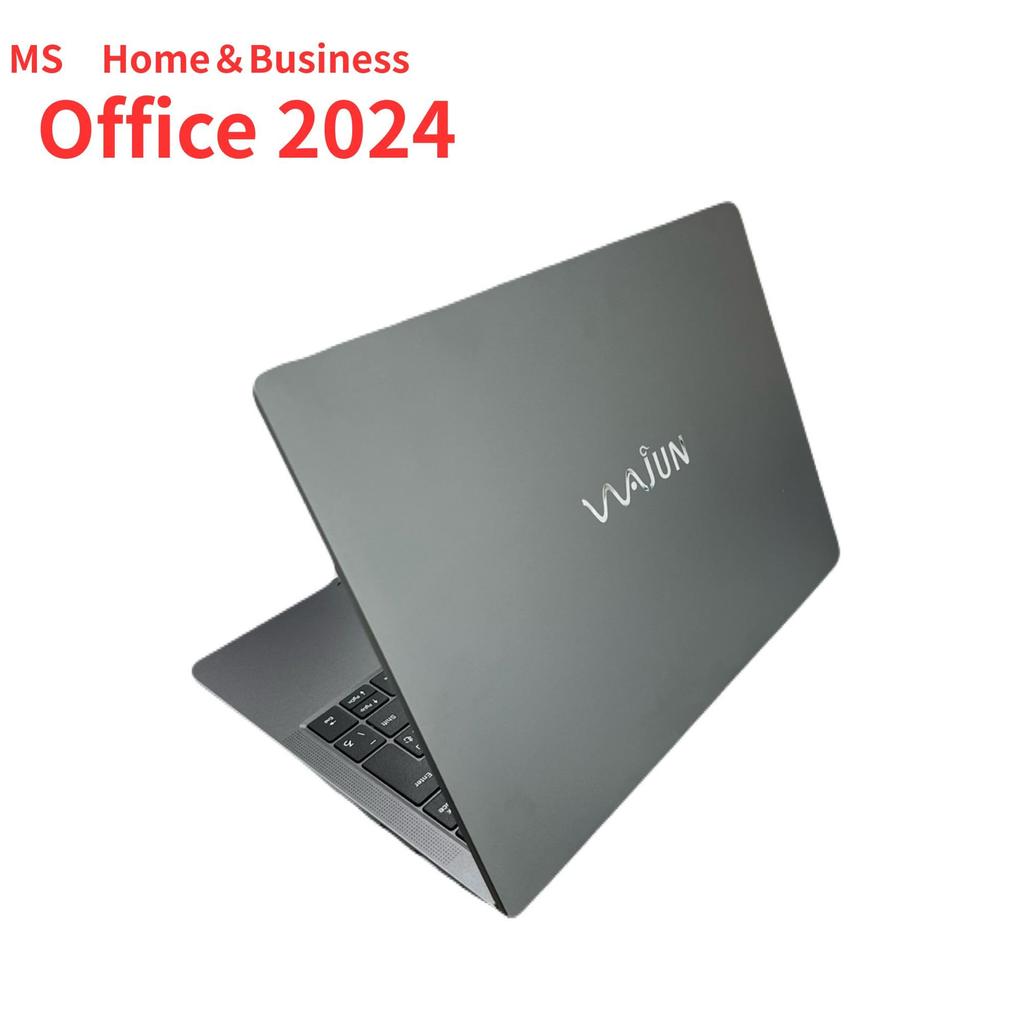 Office WAJUN Business Notebook PC Full HD Celeron 5205U Win11 Pro Webcam Touch Panel WIFI Bluetooth HDMI 8GB 256GB SSD [MS H&B 2024] Pro-X14S [Gray]