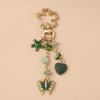 Trendy Butterfly & Heart Keychain: Stylish Animal & Flower Backpack Pendant