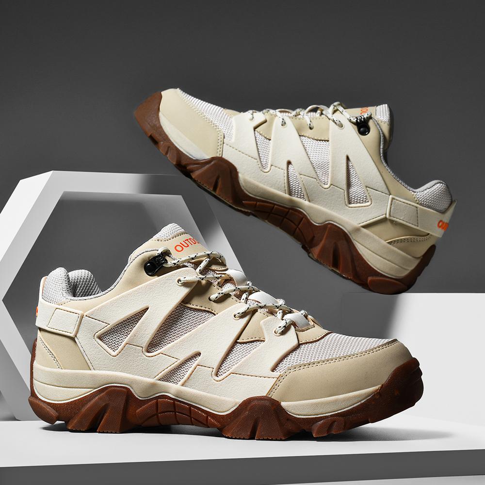 Summer New Outdoor Sports Shoes, Hiking Shoes, Versatile Fashionable Retro Men's Shoes, Breathable Mesh Hiking Shoes