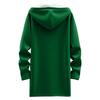 Women's Fashionable Loose Zipper Cardigan With Fleece Hoodie