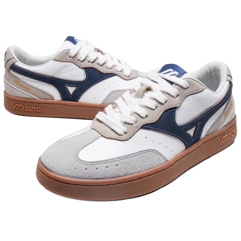 Mizuno Court Lite S Άνετα Μόδα Ανθεκτικά Αδιάβροχα Lifestyle Casual Παπούτσια Unisex Casual Παπούτσια Λευκό Γκρι Μπλε D1GH223203