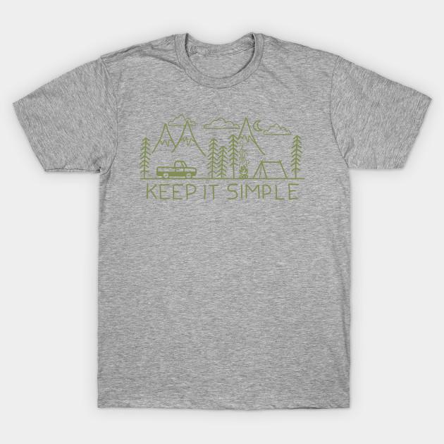 Unisex Mode T-Shirt Camping Print T-Shirt Große Größen S-5XL T-Shirt 100% Baumwolle Oberteile Rundhals Kurzarm T-Shirts