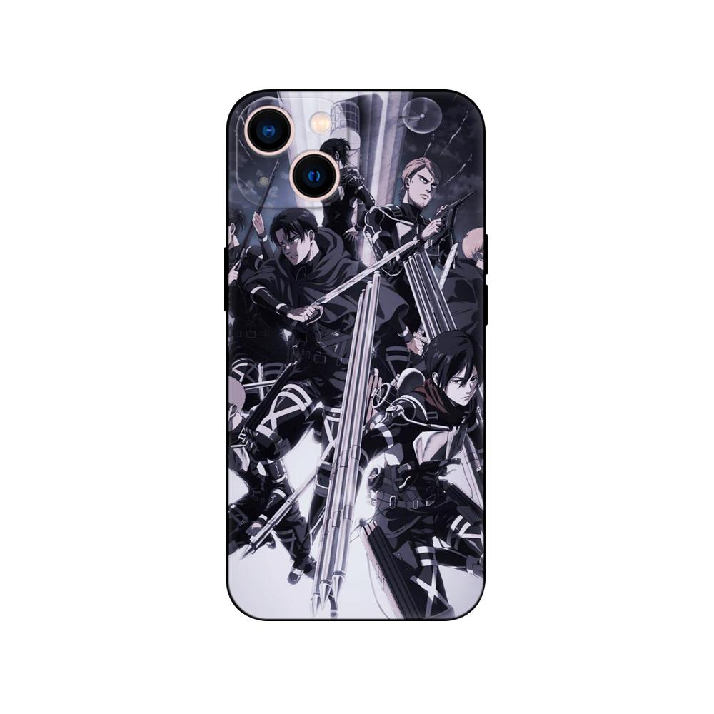 Black tpu Case For Samsung Galaxy A50 50S A30S A10 A01 A11 A21S A31 A41 A51 A71 Cover Attack on Titan