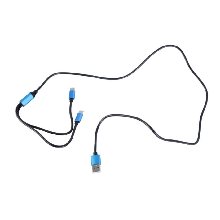 USB To 2x Type C Splitter Cable USB A To Type C Connection Cord For Efficient Charging And Data Transfer 480Mbps