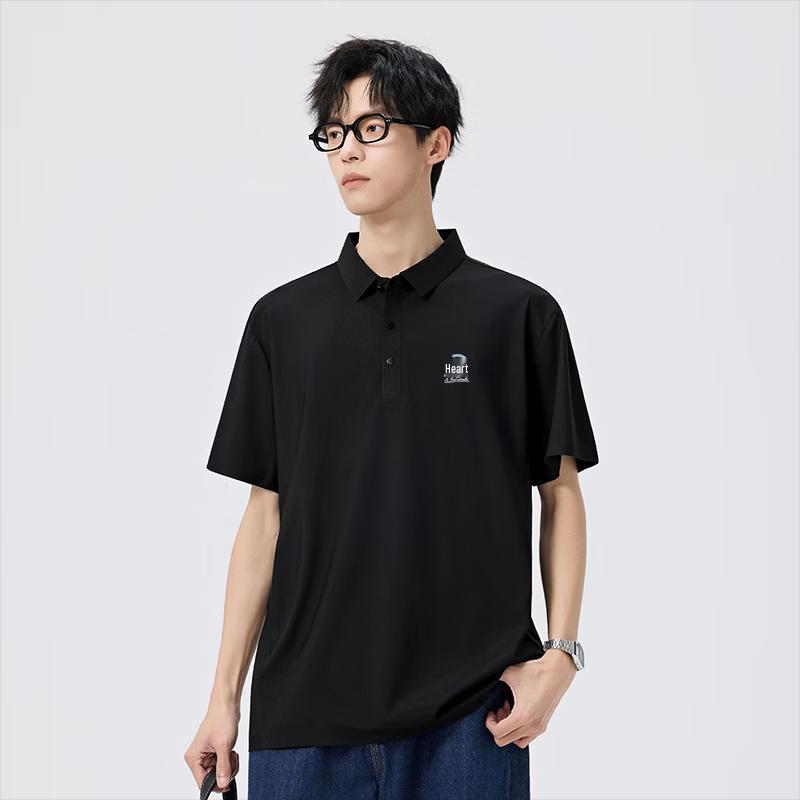Mark Fairwhale Men's Cool-touch Quick-dry Smiley Print Polo Shirt