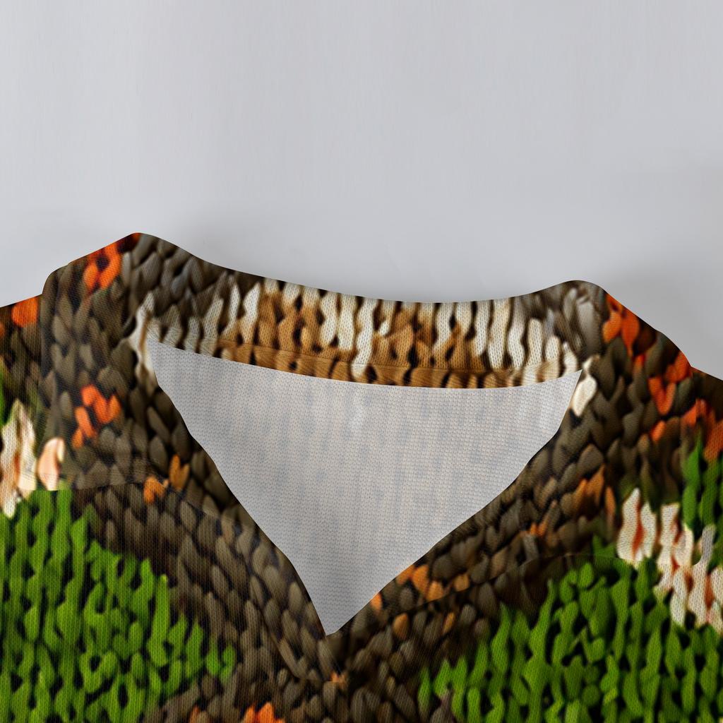 Pánské ležérní pletené základní triko s dlouhým rukávem a límečkem