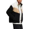 adidas Neo Logo Print Patchwork Fleece Stehkragenjacke Unisex Oberbekleidung Mehrfarbig HY9650